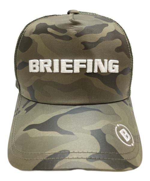 BRIEFING（ブリーフィング）BRIEFING (ブリーフィング) 迷彩メッシュキャップ オリーブの古着・服飾アイテム