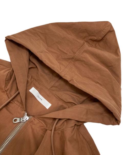 kelen（ケレン）kelen (ケレン) コットンフラップデザインフードジャケット ブラウン サイズ:Mの古着・服飾アイテム