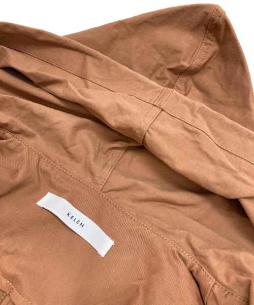 kelen（ケレン）kelen (ケレン) コットンフラップデザインフードジャケット ブラウン サイズ:Mの古着・服飾アイテム