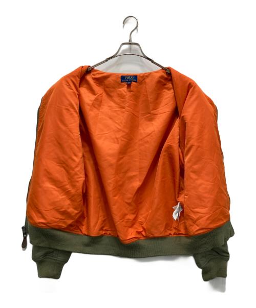 POLO RALPH LAUREN（ポロ・ラルフローレン）POLO RALPH LAUREN (ポロ・ラルフローレン) MA-1ジャケット グリーン サイズ:Lの古着・服飾アイテム