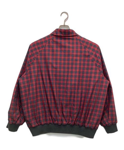 6(ROKU) BEAUTY&YOUTH（ロク ビューティーアンドユース）6(ROKU) BEAUTY&YOUTH (ロク ビューティーアンドユース) リバーシブル ブルゾン チェック ジャケット レッド×グレー サイズ:38の古着・服飾アイテム