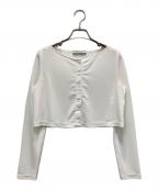 FOXEYフォクシー）の古着「コンパクトカーディガン」｜ホワイト