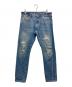 LEVI'S VINTAGE CLOTHING（リーバイス ビンテージ クロージング）の古着「ダメージデニムパンツ」｜ブルー