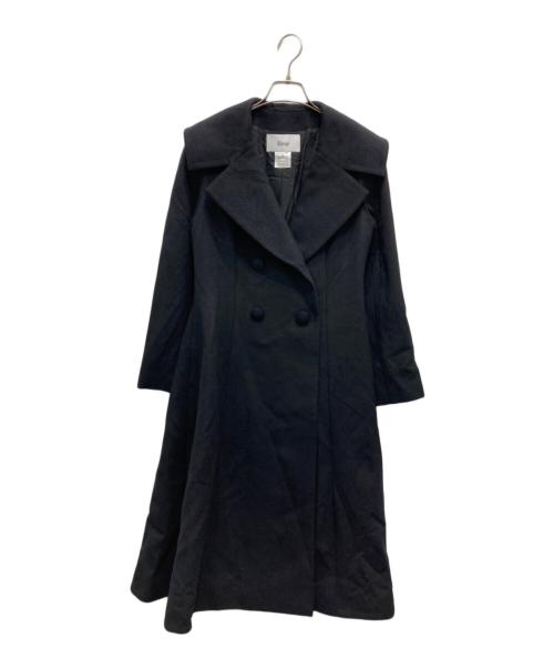 Rene（ルネ）Rene (ルネ) ウールアンゴラシルクダブルコート ブラック サイズ:36の古着・服飾アイテム