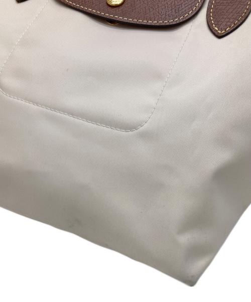 LONGCHAMP（ロンシャン）LONGCHAMP (ロンシャン) ハンドバッグ アイボリーの古着・服飾アイテム