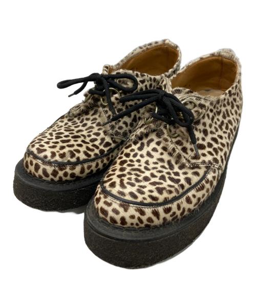 GEORGE COX（ジョージコックス）GEORGE COX (ジョージコックス) ハラコレオパード ベージュ×ブラウン サイズ:8の古着・服飾アイテム