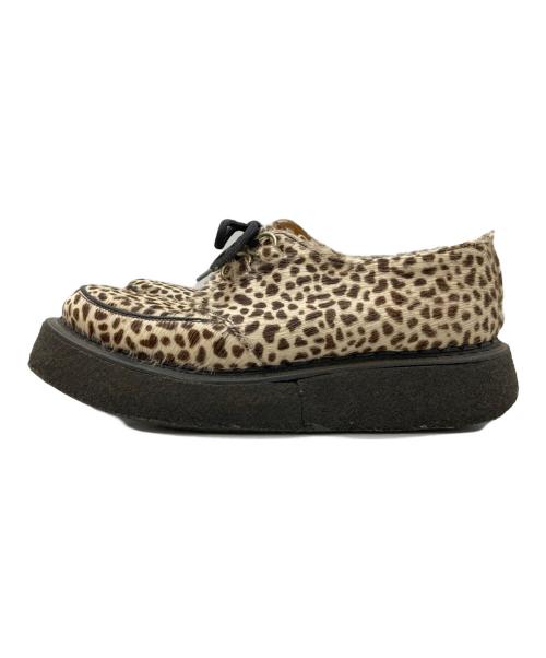 GEORGE COX（ジョージコックス）GEORGE COX (ジョージコックス) ハラコレオパード ベージュ×ブラウン サイズ:8の古着・服飾アイテム