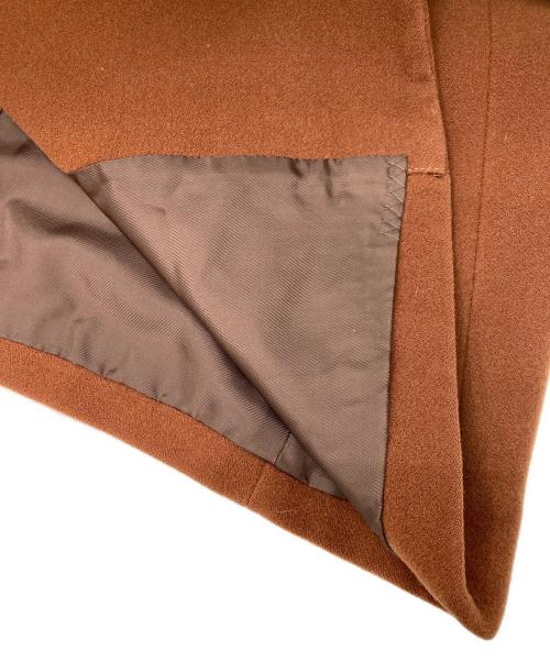 Jean Paul Gaultier FEMME（ジャンポールゴルチエ フェム）Jean Paul Gaultier FEMME (ジャンポールゴルチェフェム) 袖切替ウールダブルコート ブラウン サイズ:40の古着・服飾アイテム