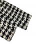 中古・古着 MSGM (エムエスジーエム) 千鳥格子ウールダブルコート ホワイト×ブラック サイズ:38：9000円