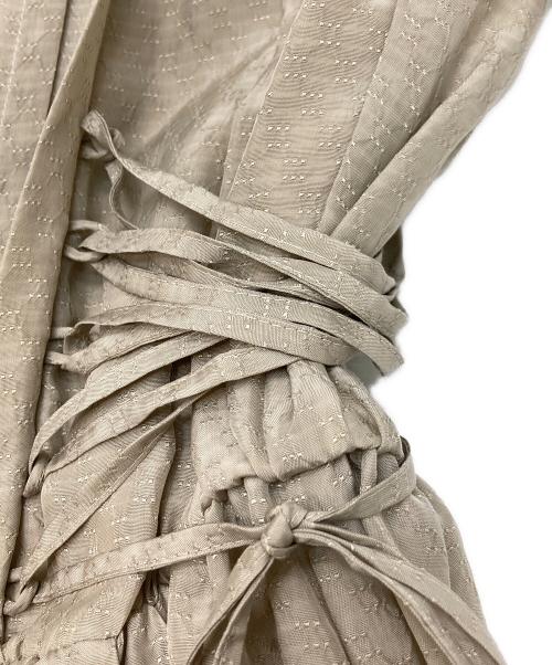 PUBLIC TOKYO（パブリックトウキョウ）PUBLIC TOKYO (パブリックトウキョウ) レースアップパンツドレス ベージュ サイズ:FREE 未使用品の古着・服飾アイテム