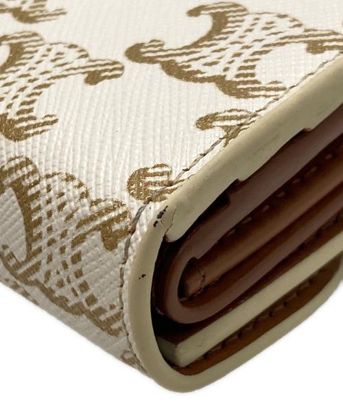 CELINE（セリーヌ）CELINE (セリーヌ) スモールフラップウォレット ベージュの古着・服飾アイテム