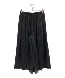 BEARDSLEY（ビアズリー）の古着「シワシフォンギャザーパンツ」｜ブラック
