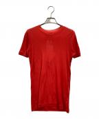 AURALEEオーラリー）の古着「SUPER HIGH GAUGE SHEER RIB TEE」｜レッド