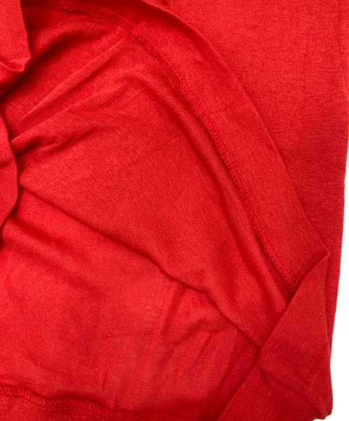 AURALEE（オーラリー）AURALEE (オーラリー) SUPER HIGH GAUGE SHEER RIB BOAT L/S レッド サイズ:1の古着・服飾アイテム