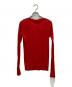 AURALEE（オーラリー）の古着「SUPER HIGH GAUGE SHEER RIB BOAT L/S」｜レッド