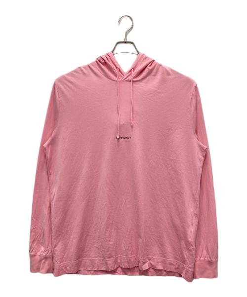 GIVENCHY（ジバンシィ）GIVENCHY (ジバンシィ) ロゴ プリントジャージ パーカー ピンク サイズ:Mの古着・服飾アイテム