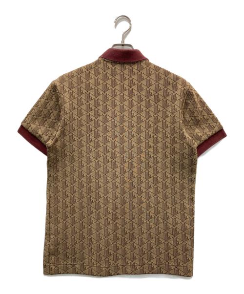 LACOSTE（ラコステ）LACOSTE (ラコステ) モノグラムジャカードポロシャツ ベージュ サイズ:US Sの古着・服飾アイテム
