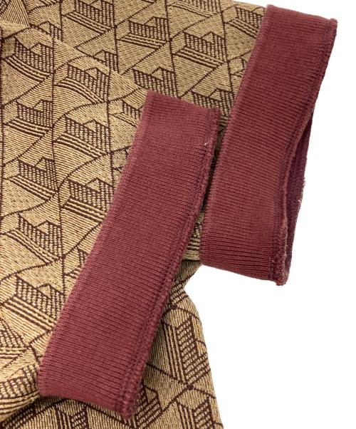 LACOSTE（ラコステ）LACOSTE (ラコステ) モノグラムジャカードポロシャツ ベージュ サイズ:US Sの古着・服飾アイテム