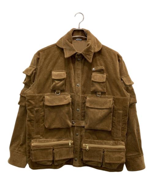 kenneth field（ケネスフィールド）kenneth field (ケネスフィールド) コーデュロイリバーガイドジャケット ブラウン サイズ:Mの古着・服飾アイテム