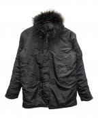 ALPHAアルファ）の古着「N-3Bタイプコート」｜ブラック