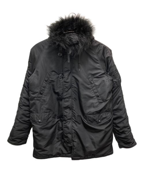 ALPHA（アルファ）ALPHA (アルファ) N-3Bタイプコート ブラック サイズ:XLの古着・服飾アイテム