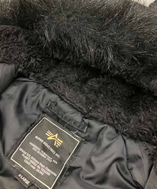 ALPHA（アルファ）ALPHA (アルファ) N-3Bタイプコート ブラック サイズ:XLの古着・服飾アイテム