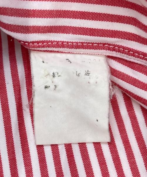 LQ Y'S for men（エルキューワイズフォーメン）LQ Y'S for men (エルキューワイズフォーメン) ストライプシャツ レッド×ホワイト サイズ:Lの古着・服飾アイテム