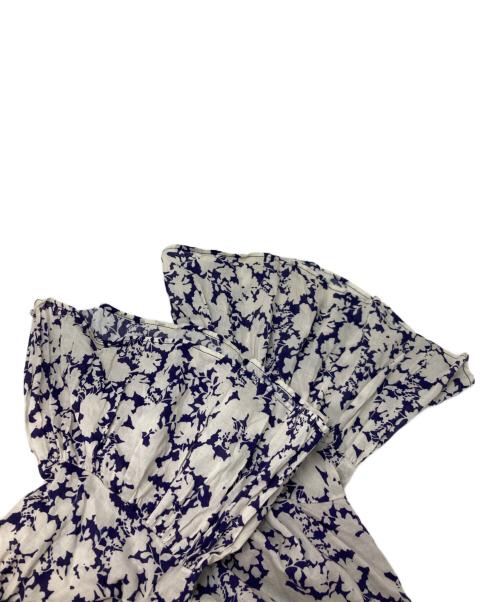 MARIHA（マリハ）MARIHA (マリハ) 総柄ワンピース ネイビー×ホワイト サイズ:36の古着・服飾アイテム