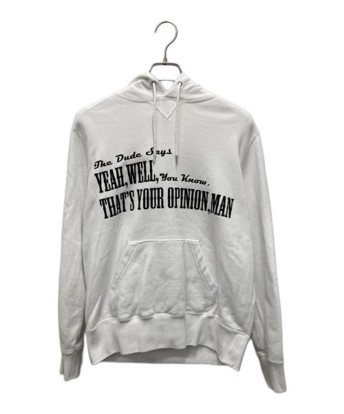 sacai（サカイ）sacai (サカイ) Big Lebowski Hoodie ホワイト サイズ:1の古着・服飾アイテム