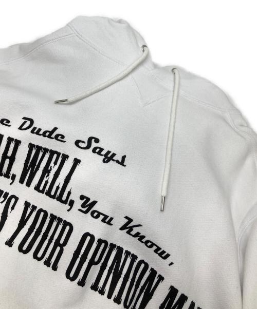 sacai（サカイ）sacai (サカイ) Big Lebowski Hoodie ホワイト サイズ:1の古着・服飾アイテム