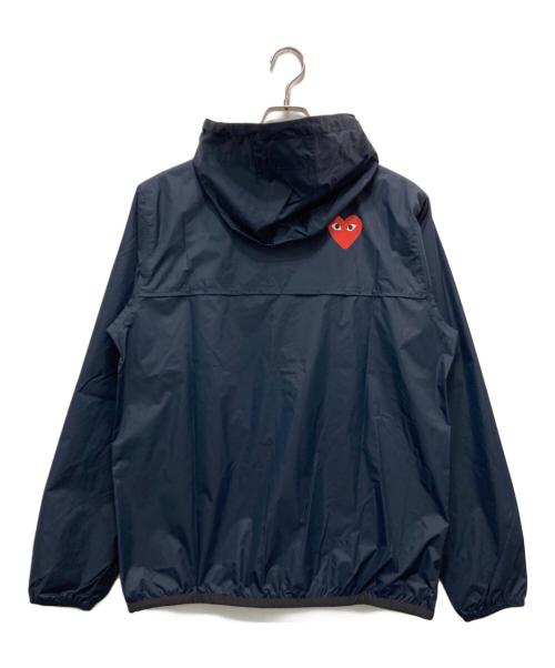 PLAY COMME des GARCONS（プレイコムデギャルソン）PLAY COMME des GARCONS (プレイコムデギャルソン) K-WAY (ケイウェイ) FULL ZIP マウンテンパーカー ネイビー サイズ:M 未使用品の古着・服飾アイテム