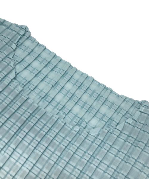 ISSEY MIYAKE（イッセイミヤケ）ISSEY MIYAKE (イッセイミヤケ) 超音波カッティングプリーツ ブルー サイズ:Mの古着・服飾アイテム