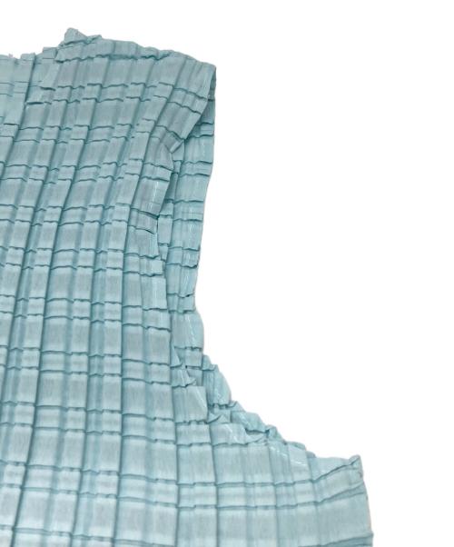 ISSEY MIYAKE（イッセイミヤケ）ISSEY MIYAKE (イッセイミヤケ) 超音波カッティングプリーツ ブルー サイズ:Mの古着・服飾アイテム