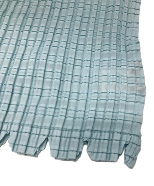 ISSEY MIYAKE（イッセイミヤケ）ISSEY MIYAKE (イッセイミヤケ) 超音波カッティングプリーツ ブルー サイズ:Mの古着・服飾アイテム