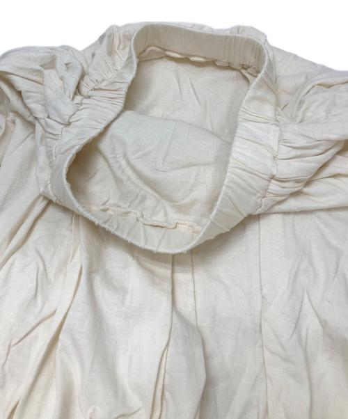 nagonstans（ナゴンスタンス）nagonstans (ナゴンスタンス) ソフト天竺ギャザースカート アイボリー サイズ:36の古着・服飾アイテム