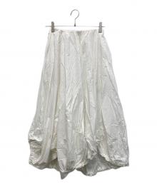 nagonstans（ナゴンスタンス）の古着「撥水バルーンアシメスカート」｜ホワイト