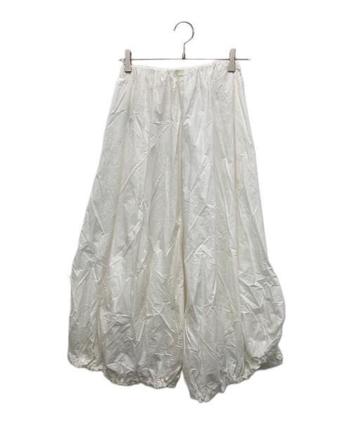 nagonstans（ナゴンスタンス）nagonstans (ナゴンスタンス) 撥水バルーンアシメスカート ホワイト サイズ:Sの古着・服飾アイテム