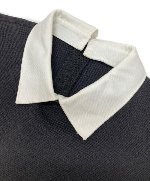 FOXEY BOUTIQUE（フォクシー ブティック）FOXEY BOUTIQUE (フォクシー ブティック) グラシュー 襟付きワンピース ブラック サイズ:38の古着・服飾アイテム