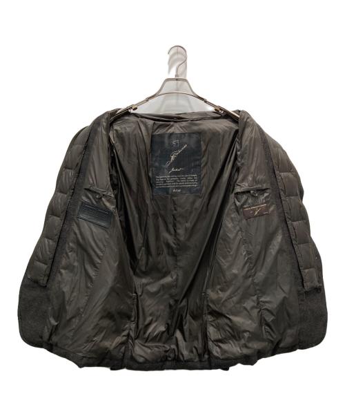MONTECORE（モンテコーレ）MONTECORE (モンテコーレ) レイヤードダウンジャケット ブラウン サイズ:48の古着・服飾アイテム