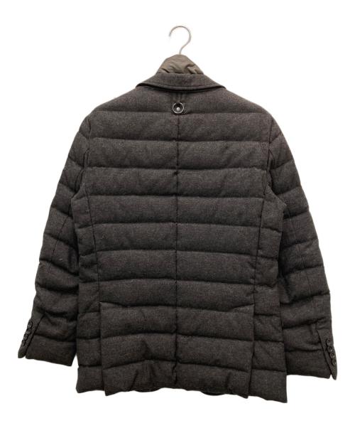 MONTECORE（モンテコーレ）MONTECORE (モンテコーレ) レイヤードダウンジャケット ブラウン サイズ:48の古着・服飾アイテム