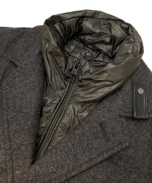 MONTECORE（モンテコーレ）MONTECORE (モンテコーレ) レイヤードダウンジャケット ブラウン サイズ:48の古着・服飾アイテム