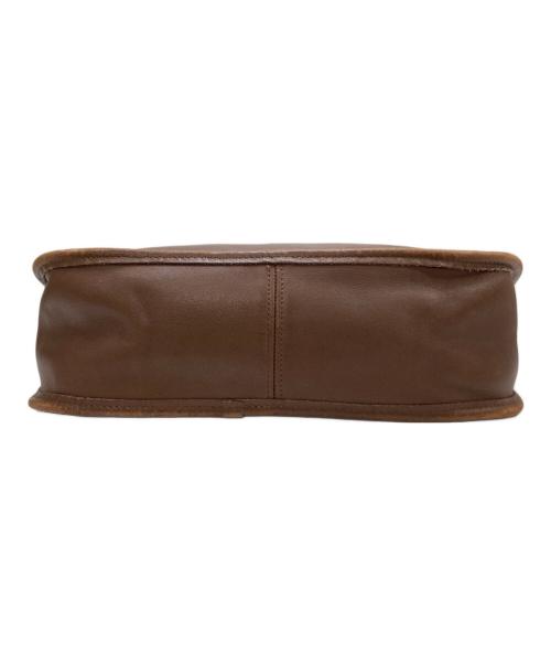 COACH（コーチ）COACH (コーチ) レザーショルダーバッグ ブラウンの古着・服飾アイテム