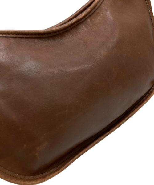 COACH（コーチ）COACH (コーチ) レザーショルダーバッグ ブラウンの古着・服飾アイテム