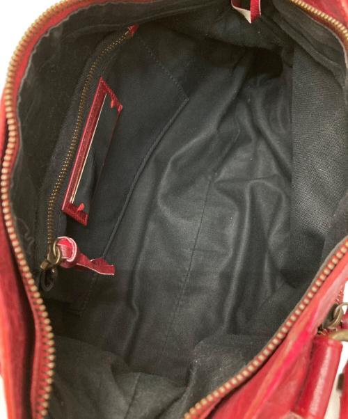 BALENCIAGA（バレンシアガ）BALENCIAGA (バレンシアガ) 2WAYザ ファースト ハンドバッグ レッドの古着・服飾アイテム