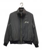 glambグラム）の古着「Sparkle Stripe Track Jacket」｜ブラック