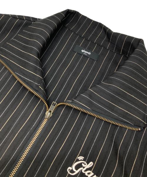 glamb（グラム）glamb (グラム) Sparkle Stripe Track Jacket ブラック サイズ:Sの古着・服飾アイテム
