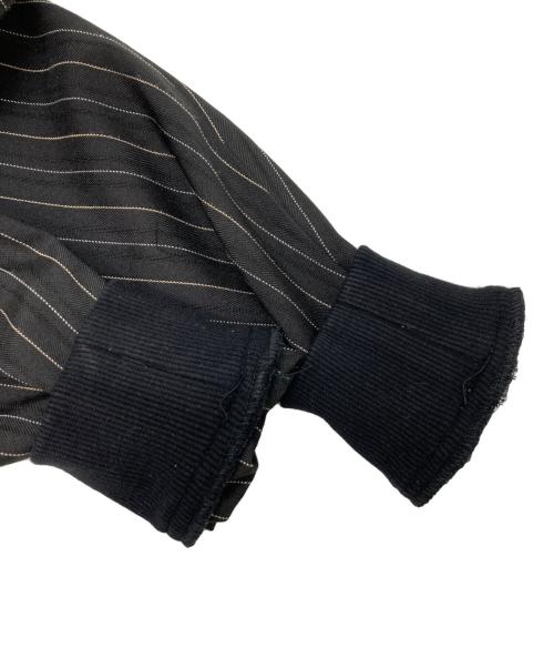 glamb（グラム）glamb (グラム) Sparkle Stripe Track Jacket ブラック サイズ:Sの古着・服飾アイテム