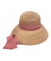 HELEN KAMINSKI（ヘレンカミンスキー）の古着「ラフィアハット」｜ベージュ×ピンク