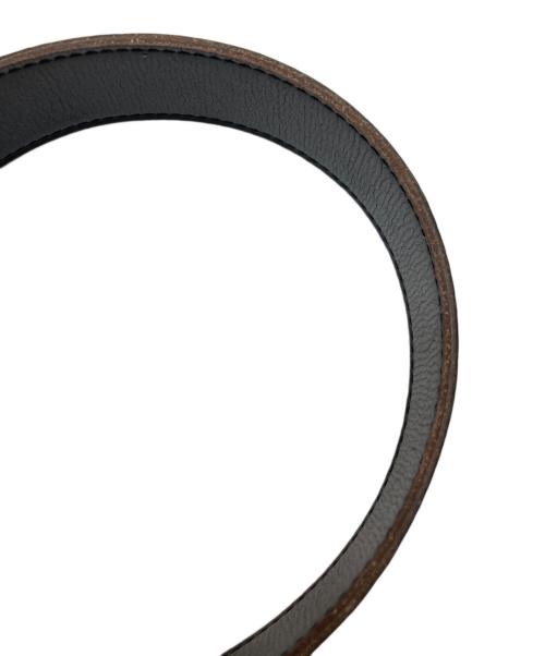 HERMES（エルメス）HERMES (エルメス) Hバックルベルト ブラック×ブルーの古着・服飾アイテム