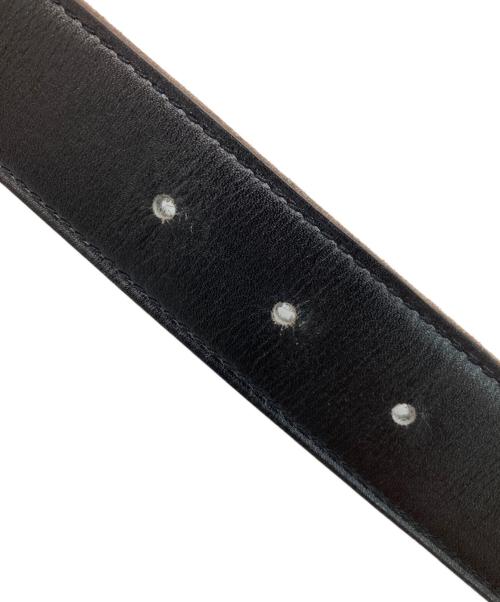 HERMES（エルメス）HERMES (エルメス) Hバックルベルト ブラック×ブルーの古着・服飾アイテム